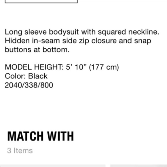 Nwt Zara Black Textured Bodysuit - S - Picture 11 of 11